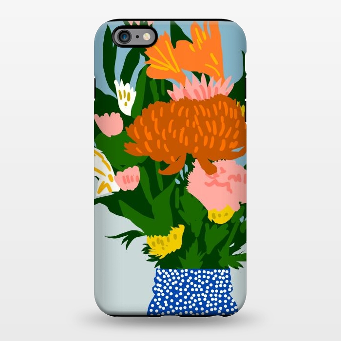 iPhone 6/6s plus StrongFit Potted Happiness | Flower Pot Botanical Floral Still Life | Eclectic Plants Modern Bohemian Décor by Uma Prabhakar Gokhale