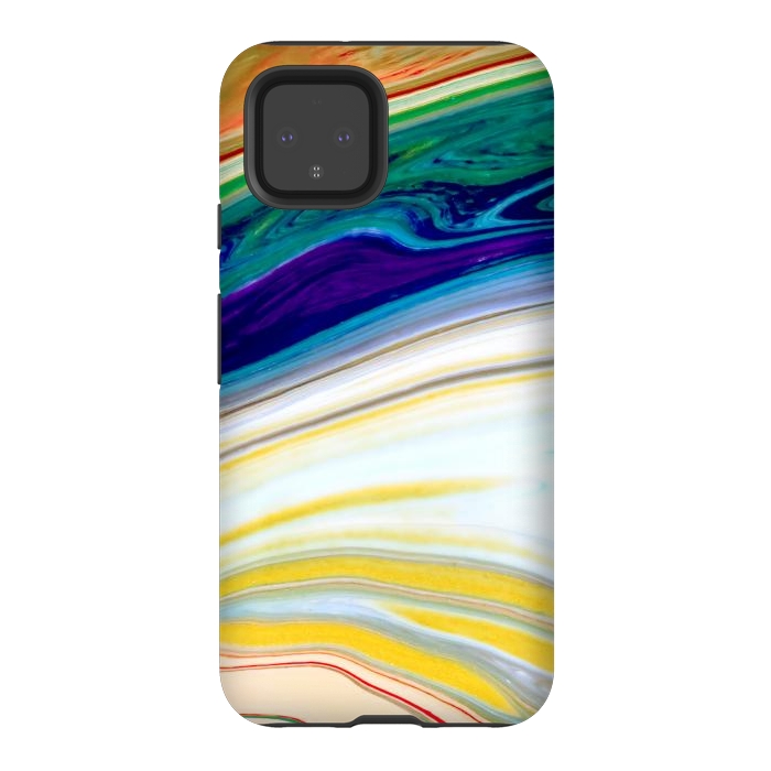 Pixel 4 StrongFit Abstract Marble Background Creative Contemporary Liquid Design by ArtsCase