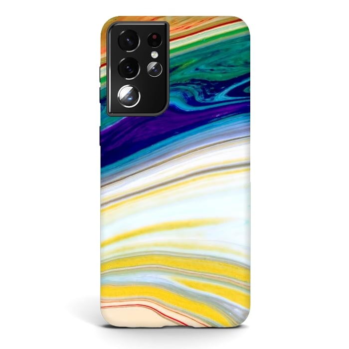 Galaxy S21 ultra StrongFit Abstract Marble Background Creative Contemporary Liquid Design by ArtsCase