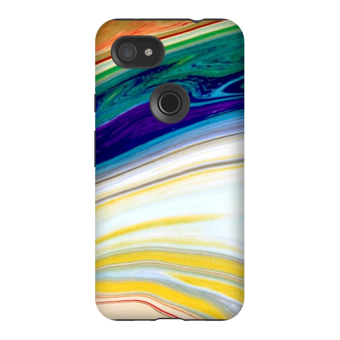 Pixel 3AXL StrongFit Abstract Marble Background Creative Contemporary Liquid Design by ArtsCase