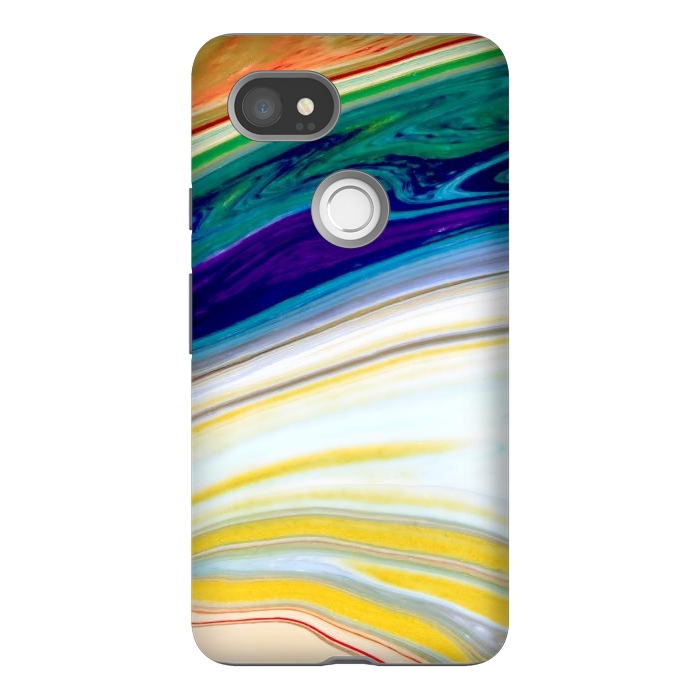 Pixel 2XL StrongFit Abstract Marble Background Creative Contemporary Liquid Design by ArtsCase