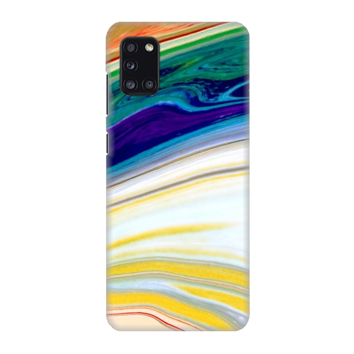 Galaxy A31 SlimFit Abstract Marble Background Creative Contemporary Liquid Design por ArtsCase