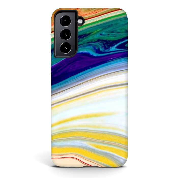 Galaxy S21 plus StrongFit Abstract Marble Background Creative Contemporary Liquid Design by ArtsCase