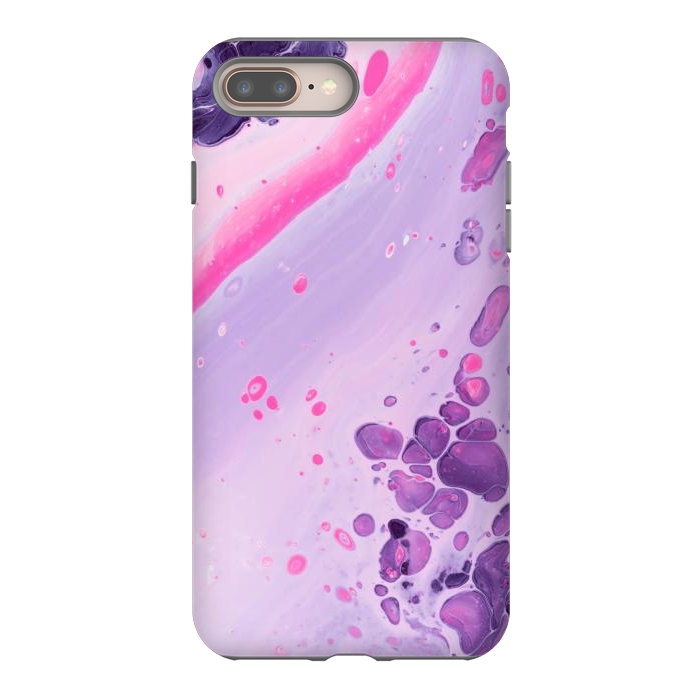 iPhone 7 plus StrongFit Pink and Purple Waves by ArtsCase