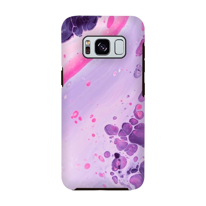 Galaxy S8 StrongFit Pink and Purple Waves by ArtsCase