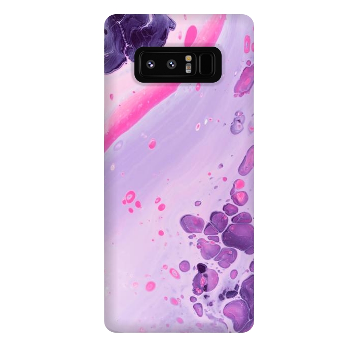 Galaxy Note 8 StrongFit Pink and Purple Waves by ArtsCase