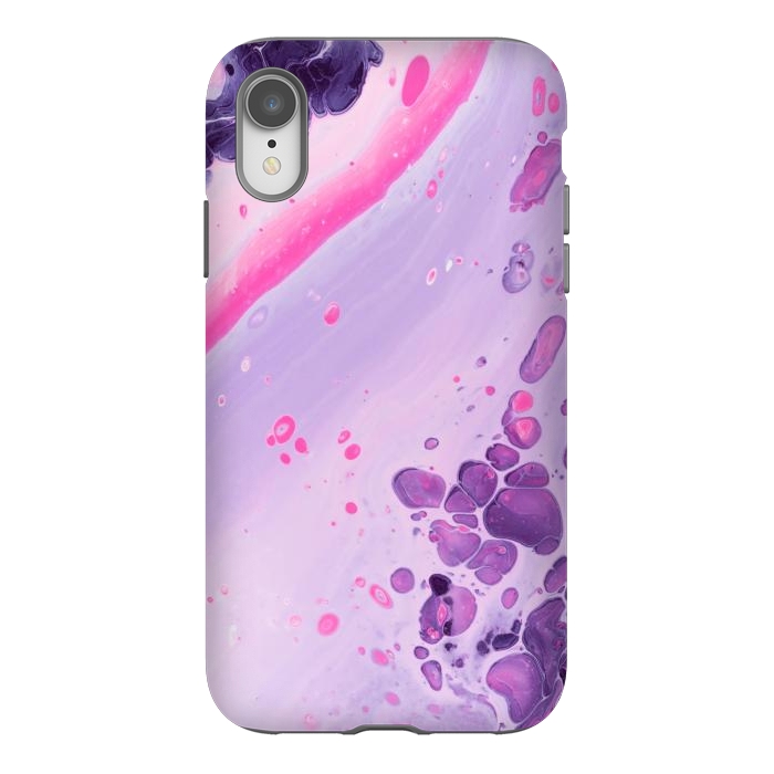 iPhone Xr StrongFit Pink and Purple Waves by ArtsCase