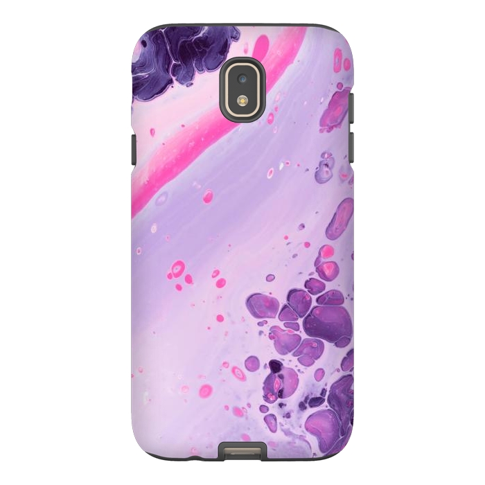 Galaxy J7 StrongFit Pink and Purple Waves by ArtsCase