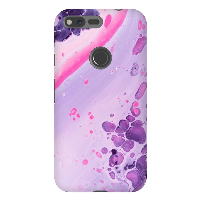 Pixel XL StrongFit Pink and Purple Waves by ArtsCase