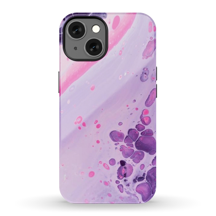 iPhone 13 StrongFit Pink and Purple Waves by ArtsCase