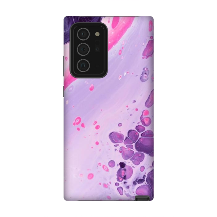 Galaxy Note 20 Ultra StrongFit Pink and Purple Waves by ArtsCase