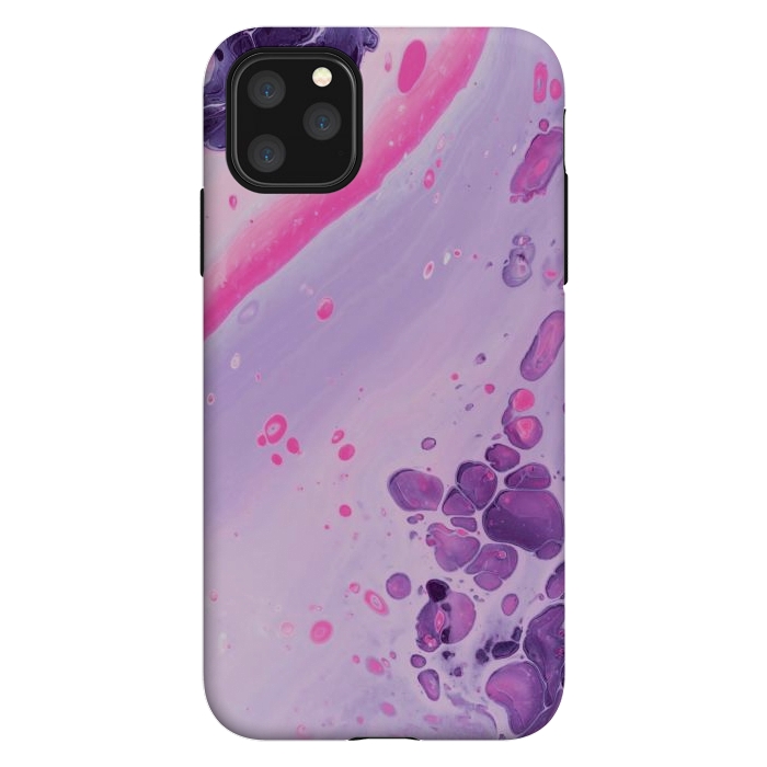 iPhone 11 Pro Max StrongFit Pink and Purple Waves by ArtsCase