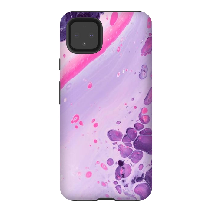 Pixel 4XL StrongFit Pink and Purple Waves by ArtsCase