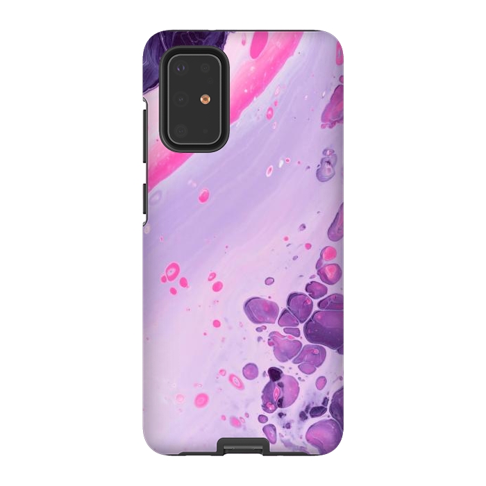 Galaxy S20 Plus StrongFit Pink and Purple Waves by ArtsCase