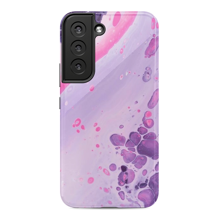 Galaxy S22 StrongFit Pink and Purple Waves by ArtsCase