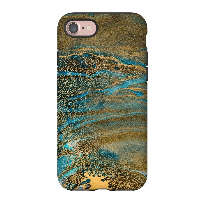iPhone 7 StrongFit Aquamarine Waves by ArtsCase