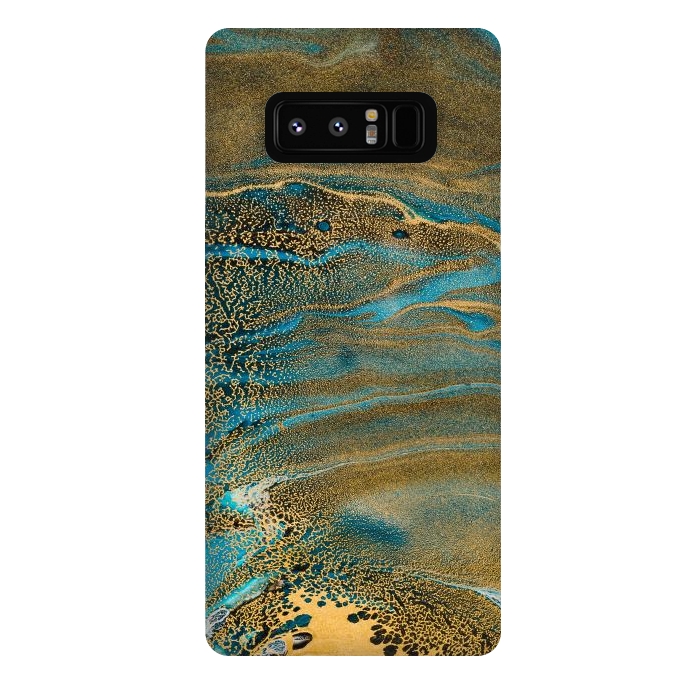 Galaxy Note 8 StrongFit Aquamarine Waves by ArtsCase