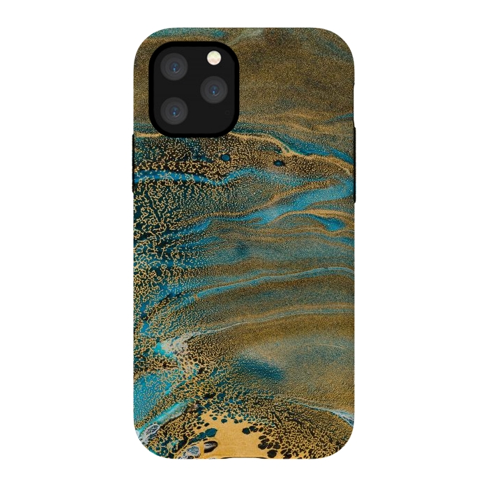 iPhone 11 Pro StrongFit Aquamarine Waves by ArtsCase