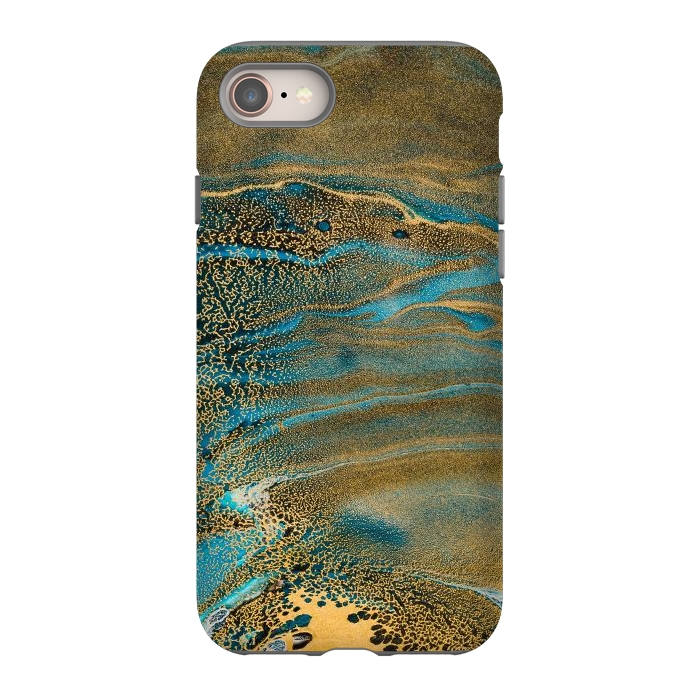 iPhone SE StrongFit Aquamarine Waves by ArtsCase