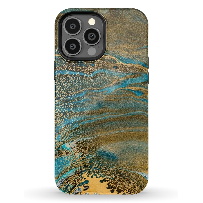 iPhone 13 Pro Max StrongFit Aquamarine Waves by ArtsCase