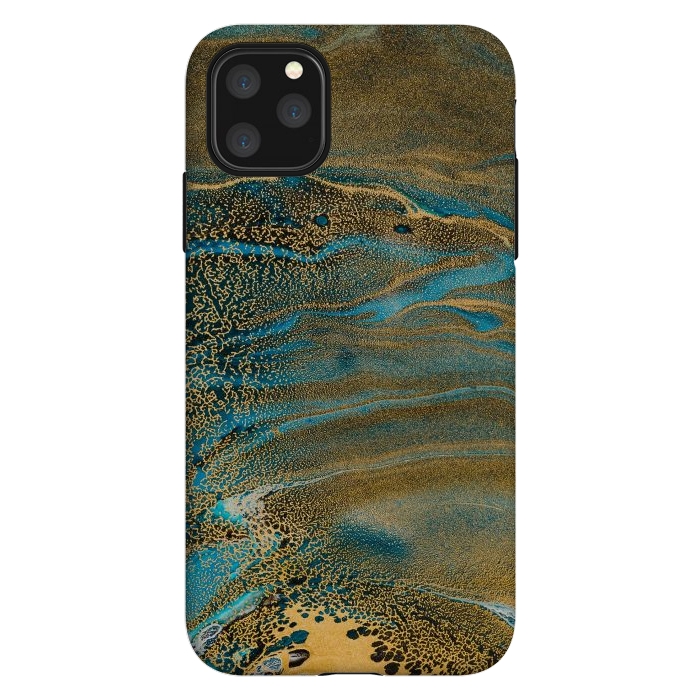 iPhone 11 Pro Max StrongFit Aquamarine Waves by ArtsCase