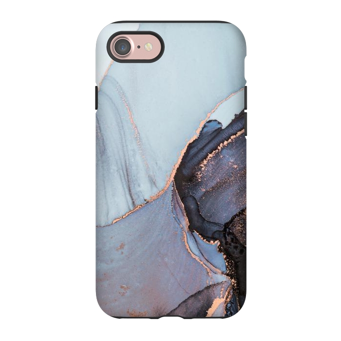 iPhone 7 StrongFit Gray and Gold Paints by ArtsCase