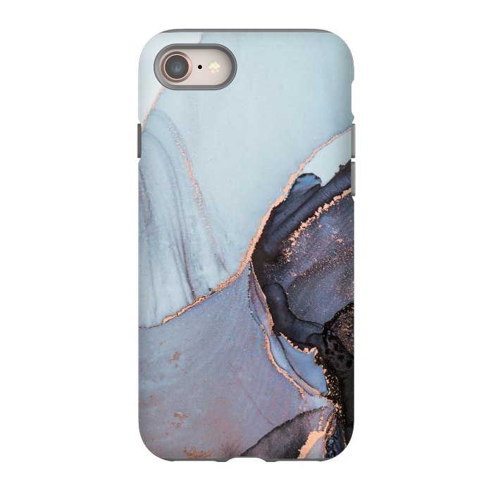iPhone 8 StrongFit Gray and Gold Paints by ArtsCase