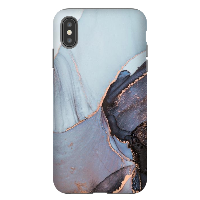 iPhone Xs Max StrongFit Gray and Gold Paints by ArtsCase