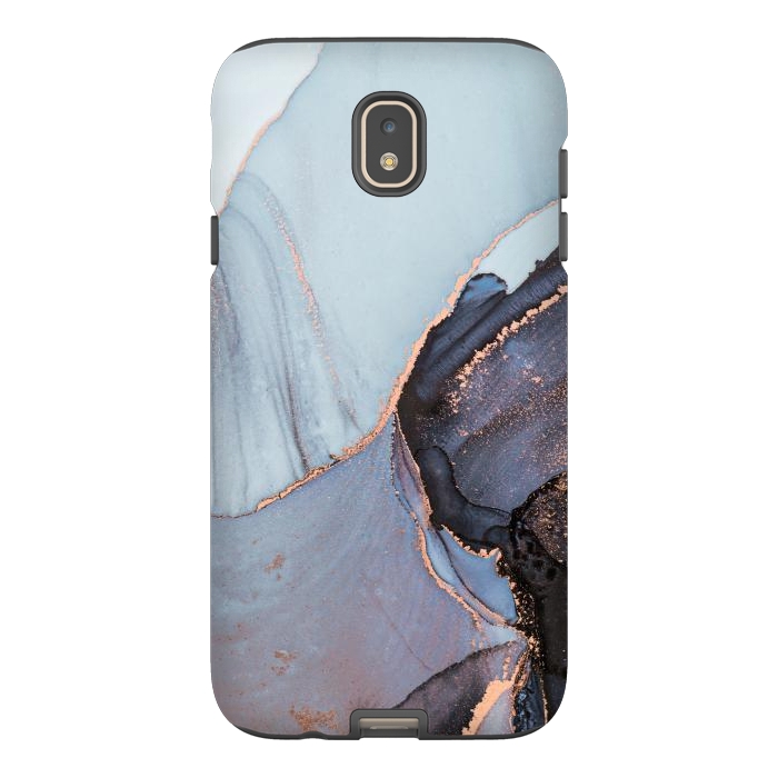Galaxy J7 StrongFit Gray and Gold Paints by ArtsCase