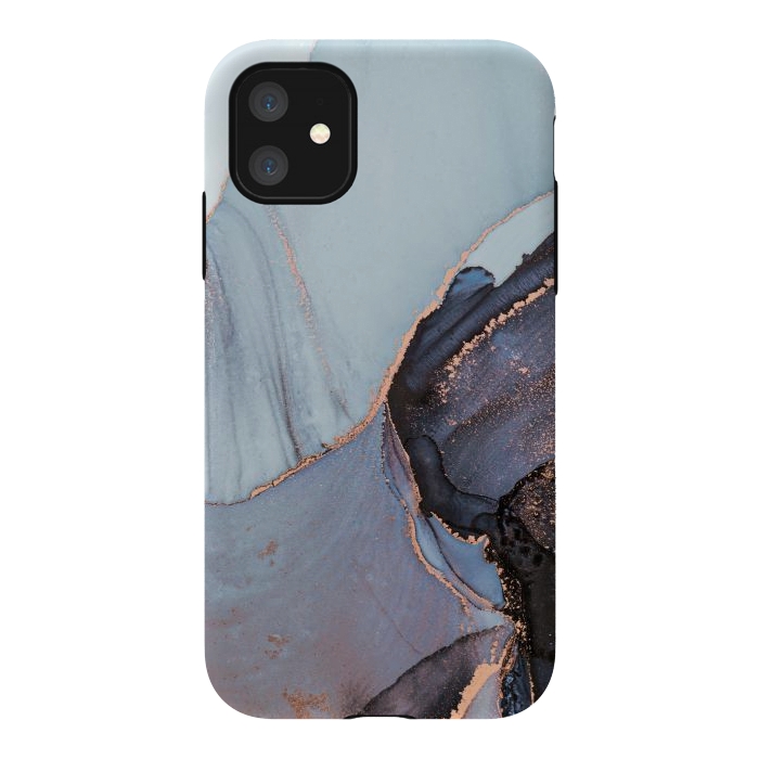 iPhone 11 StrongFit Gray and Gold Paints by ArtsCase