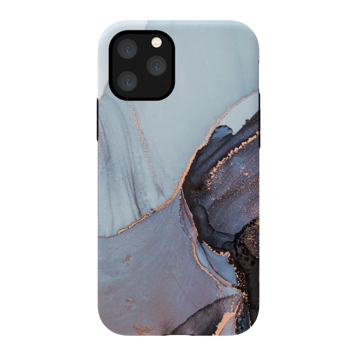 iPhone 11 Pro StrongFit Gray and Gold Paints by ArtsCase