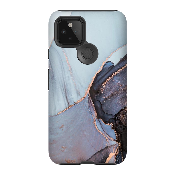 Pixel 5 StrongFit Gray and Gold Paints por ArtsCase