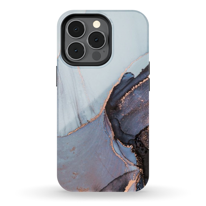 iPhone 13 pro StrongFit Gray and Gold Paints by ArtsCase