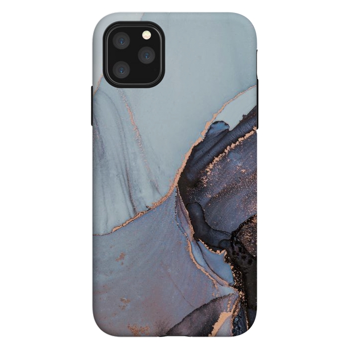 iPhone 11 Pro Max StrongFit Gray and Gold Paints by ArtsCase