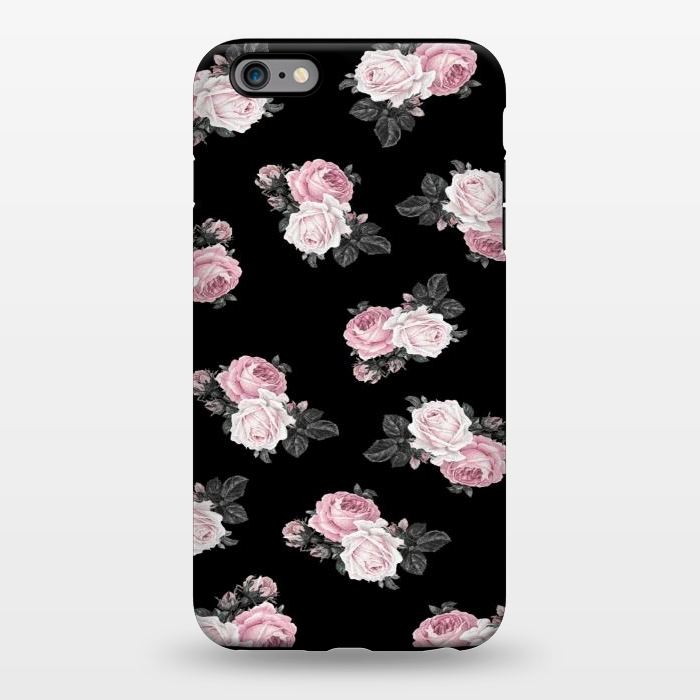 iPhone 6/6s plus StrongFit Black n floral by CAS