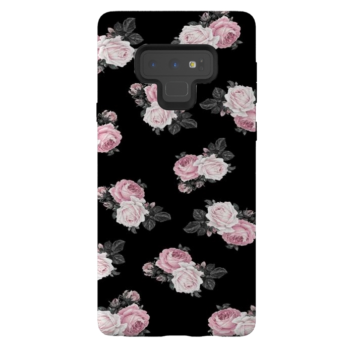 Galaxy Note 9 StrongFit Black n floral por CAS
