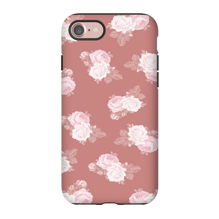 iPhone 7 StrongFit Pink Floral by CAS