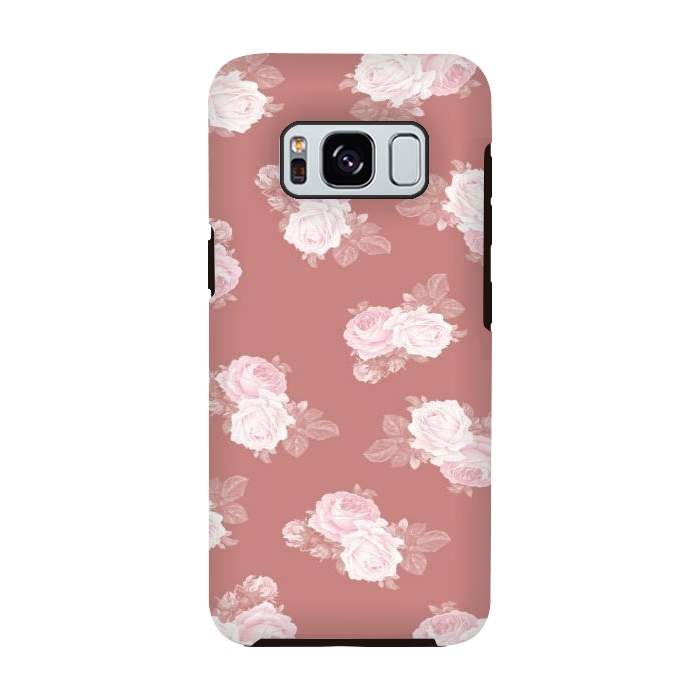 Galaxy S8 StrongFit Pink Floral por CAS