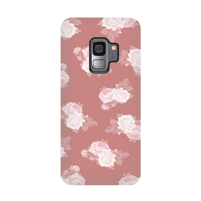 Galaxy S9 StrongFit Pink Floral by CAS