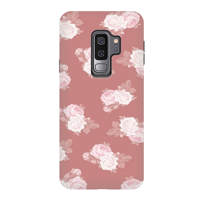 Galaxy S9 plus StrongFit Pink Floral by CAS