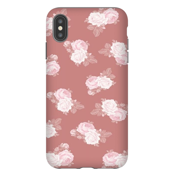 iPhone Xs Max StrongFit Pink Floral by CAS