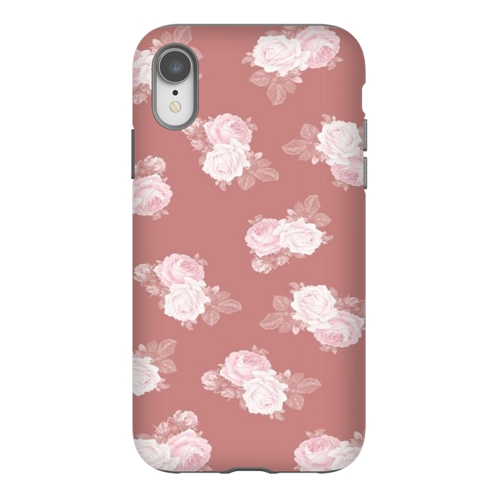 iPhone Xr StrongFit Pink Floral by CAS