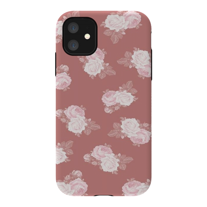 iPhone 11 StrongFit Pink Floral by CAS