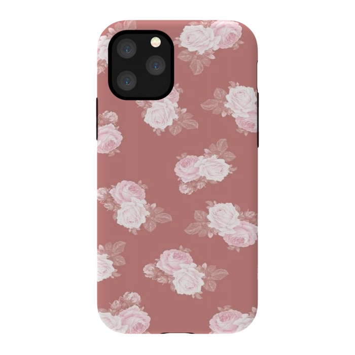 iPhone 11 Pro StrongFit Pink Floral by CAS