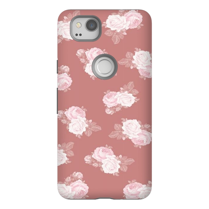 Pixel 2 StrongFit Pink Floral by CAS