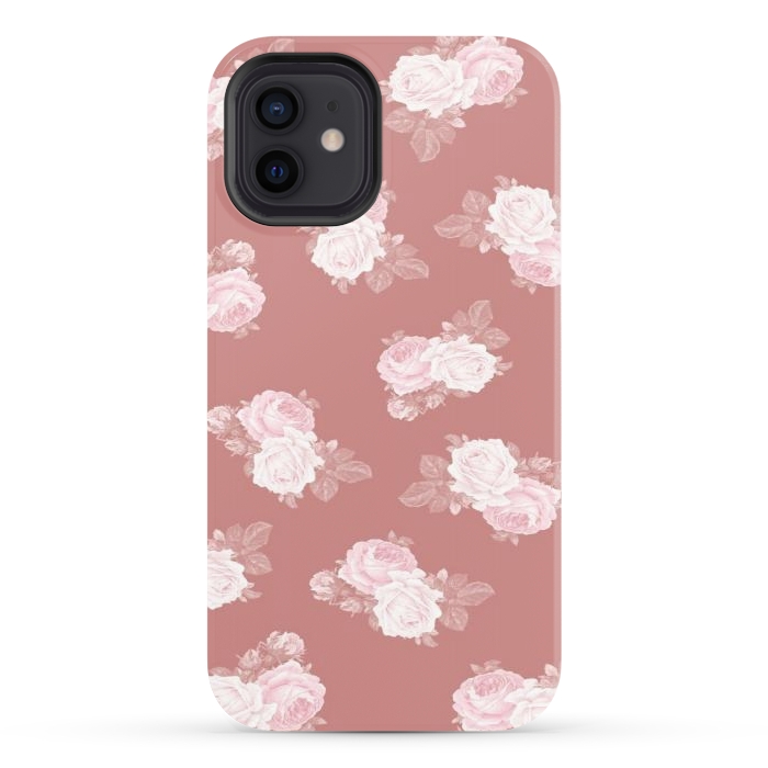 iPhone 12 StrongFit Pink Floral by CAS