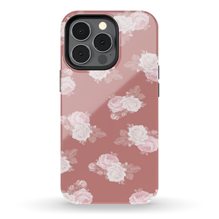 iPhone 13 pro StrongFit Pink Floral por CAS