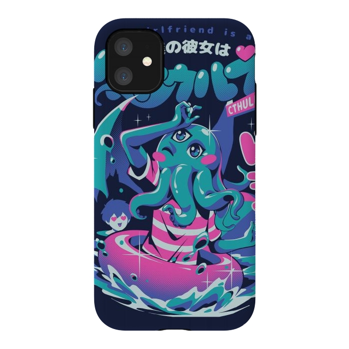 iPhone 11 StrongFit Cthulhu Girlfriend by Ilustrata