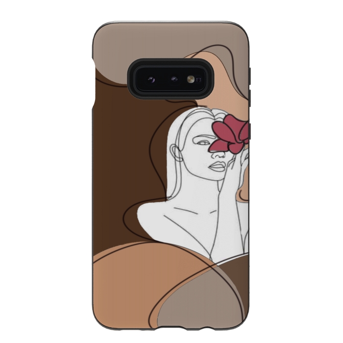 Galaxy S10e StrongFit Abstract woman by CAS