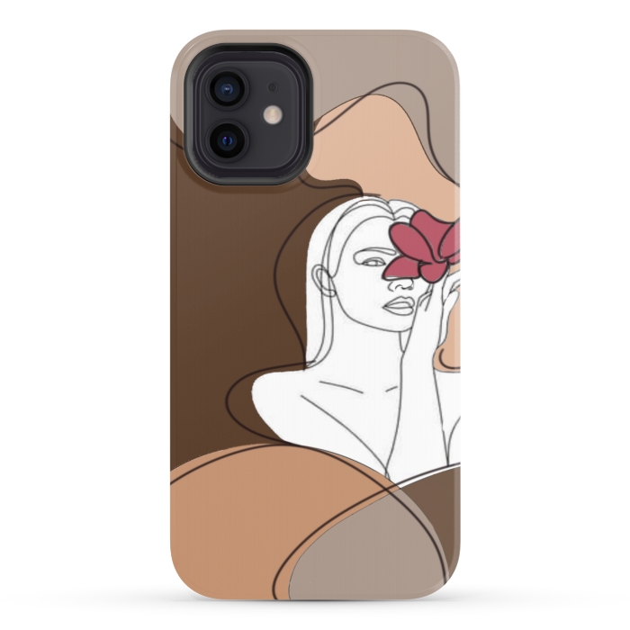 iPhone 12 StrongFit Abstract woman by CAS